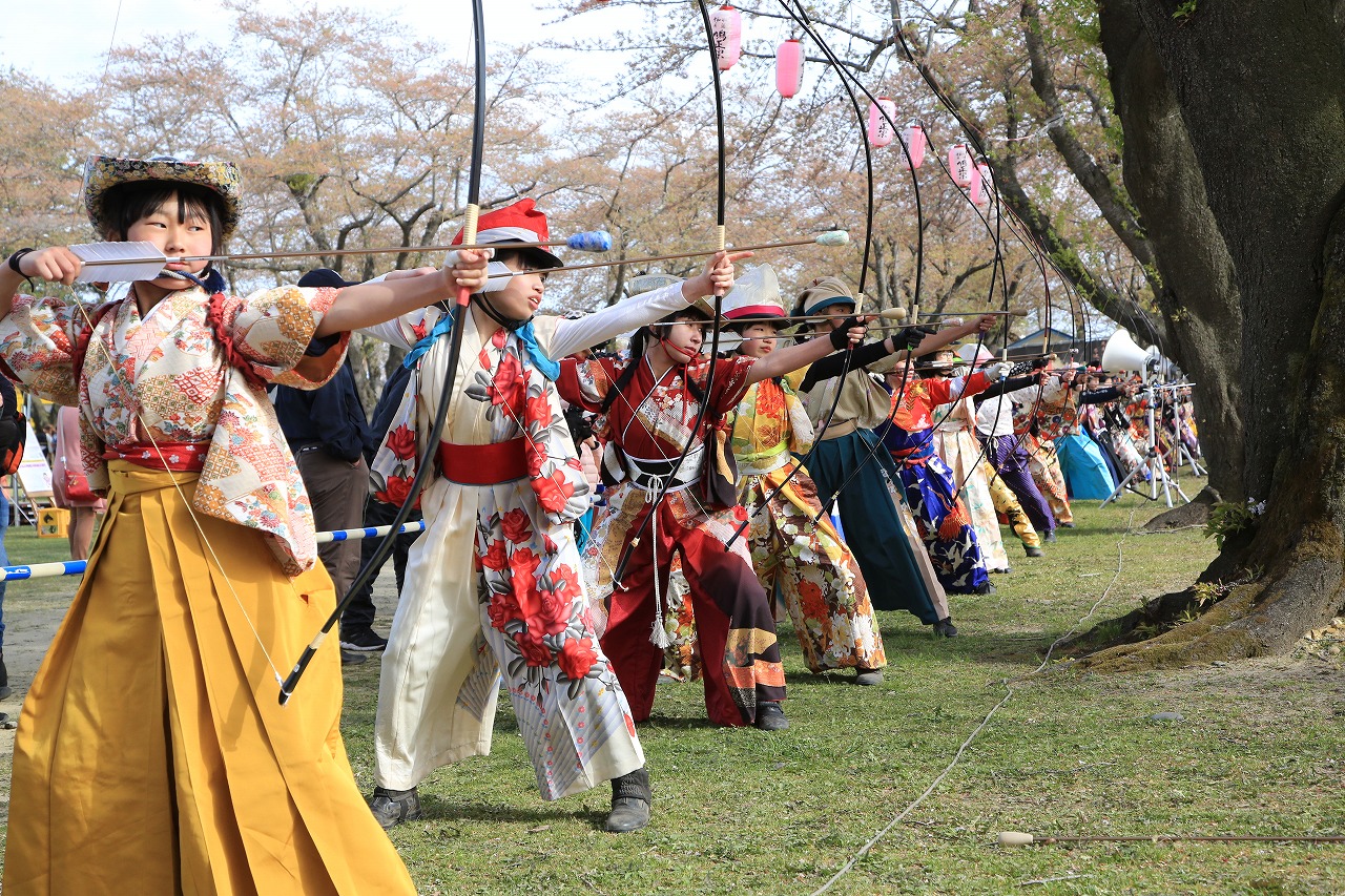 万博開催２年前イベント「桜流鏑馬立射演武」を開催しました